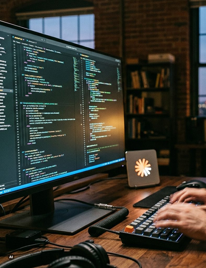 Coding-Terminal-Bildschirm, der die erfolgreiche Ausführung paralleler Aufgaben zeigt, was die Effizienz illustriert.